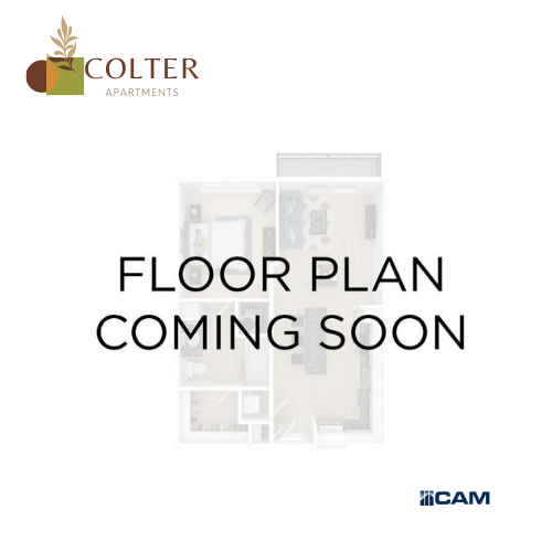 Floor plan for 2 beds, 1 bath, 850 sqft